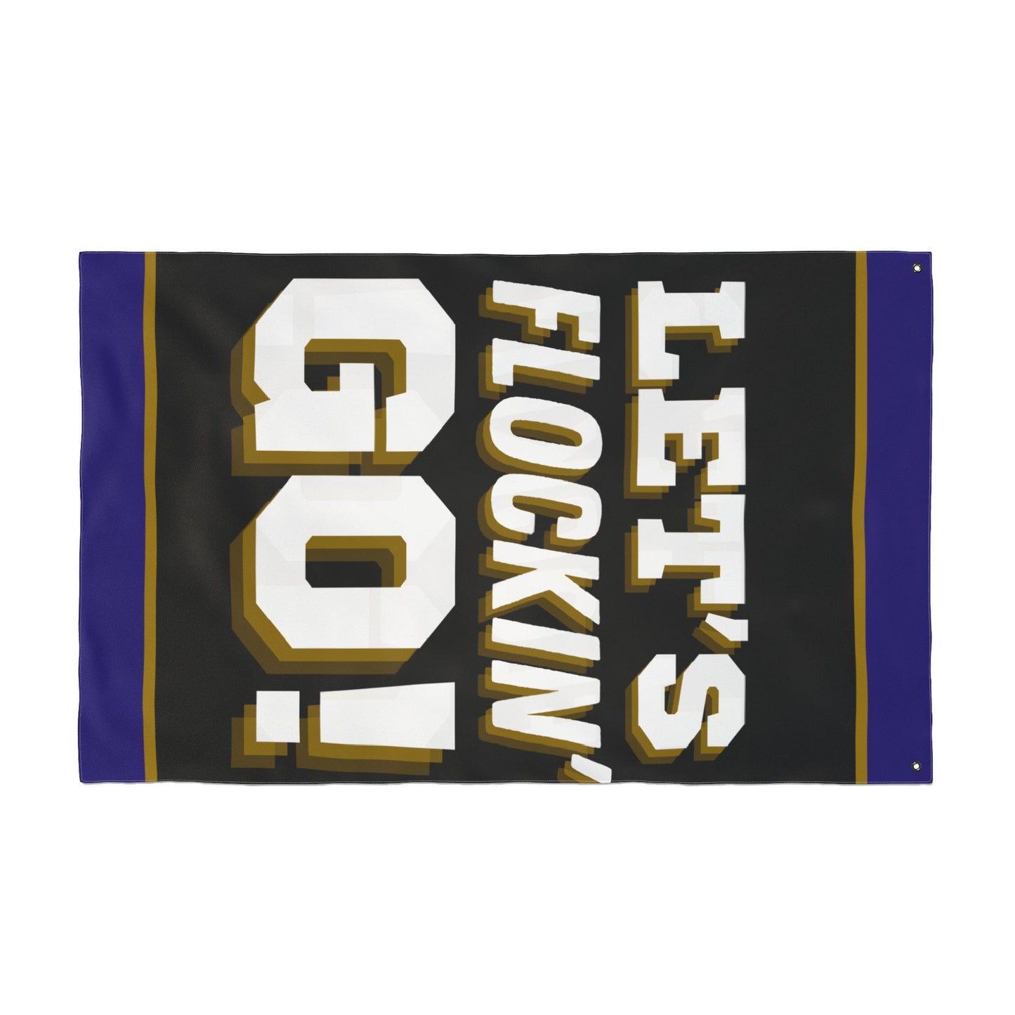 Flag - Raven's Let's Flockin' Go Fan Flag