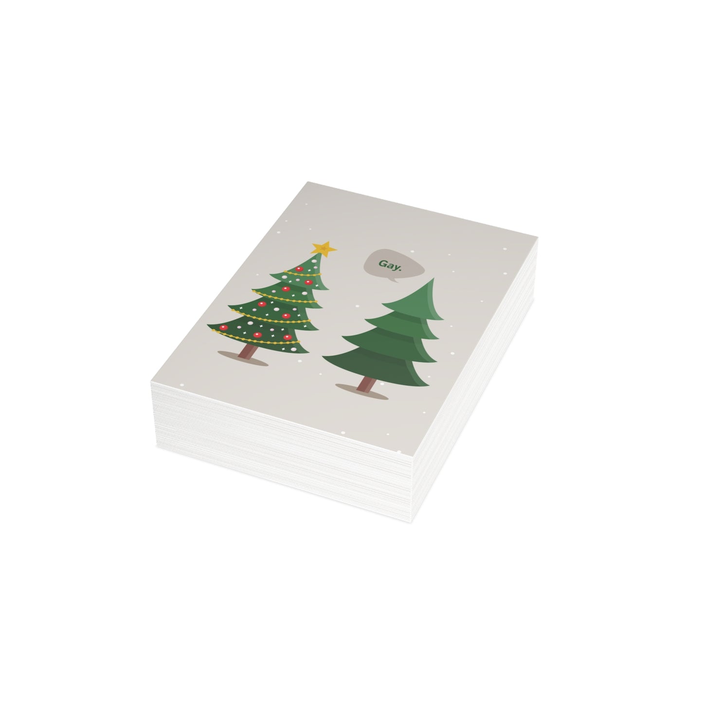 Gay. Holiday Card — Festive & Fabulous Greeting Cards (1, 10, 30, and 50pcs)