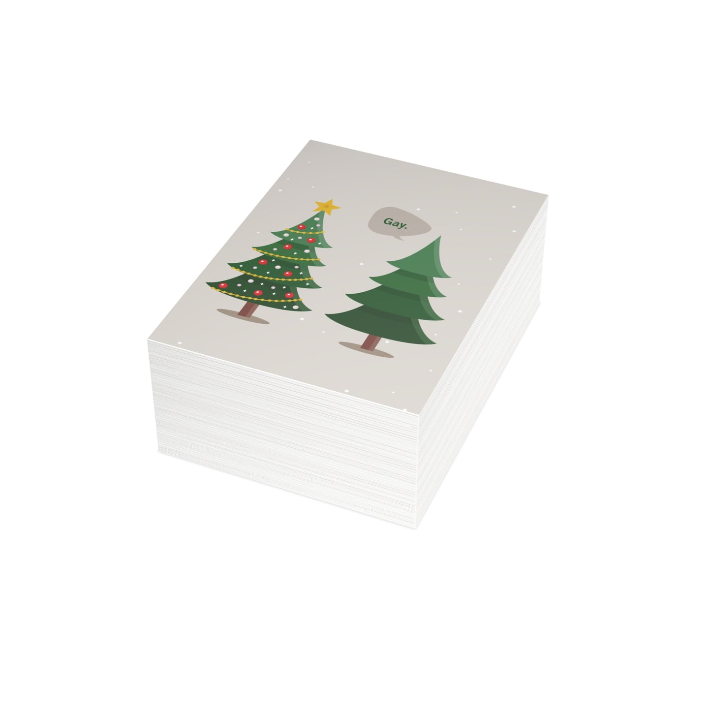 Gay. Holiday Card — Festive & Fabulous Greeting Cards (1, 10, 30, and 50pcs)