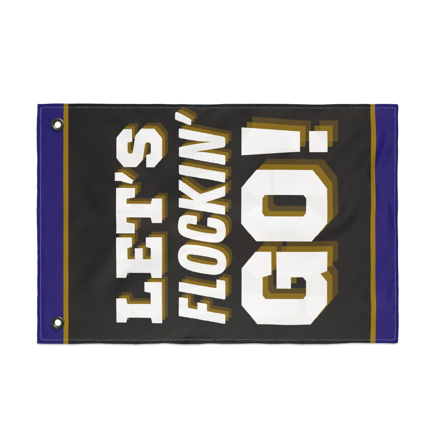 Flag - Raven's Let's Flockin' Go Fan Flag