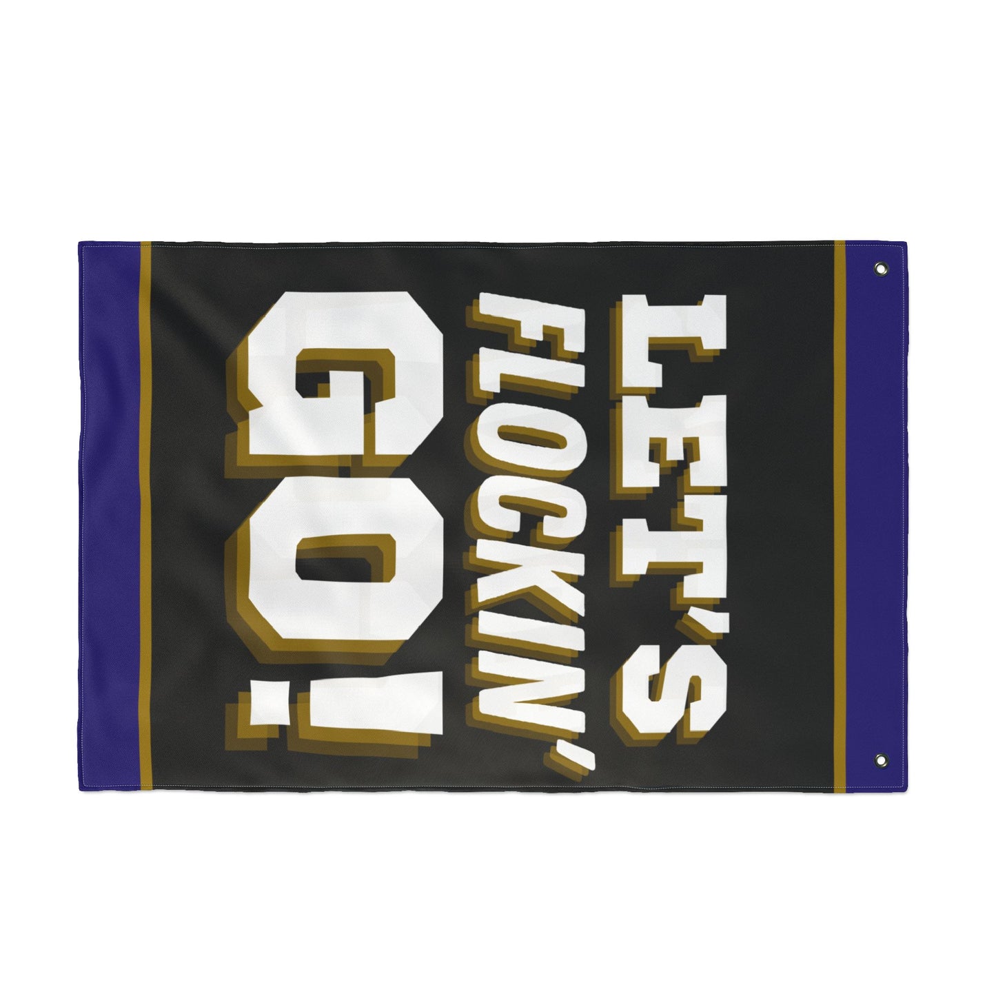Flag - Raven's Let's Flockin' Go Fan Flag