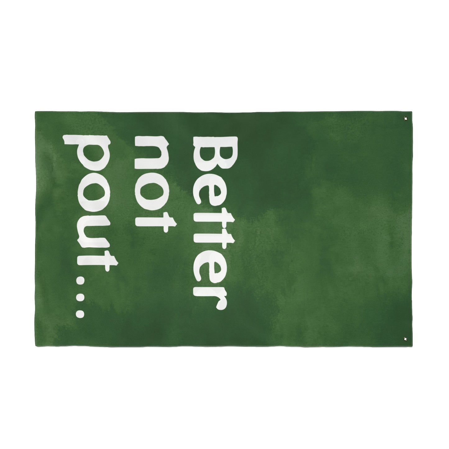 Better Not Pout — Vertical Christmas Porch Flag (36"×60")
