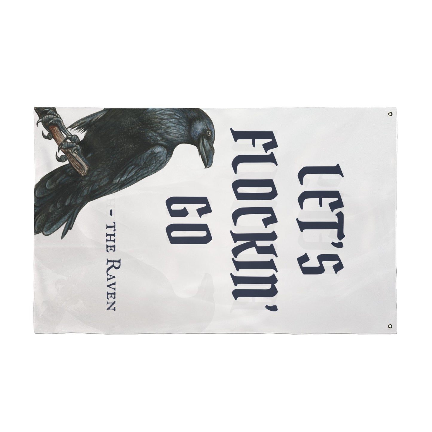 “Let’s Flockin’ Go” Baltimore Fan Flag – Ravens Wall Banner, Unique Gift