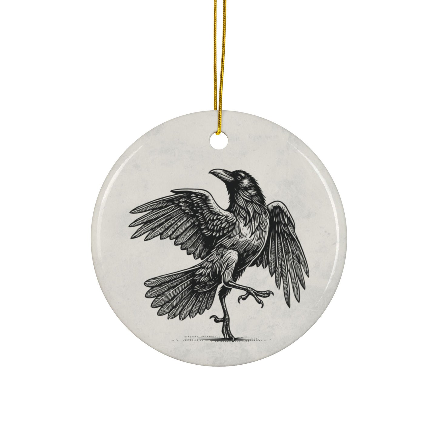 Show-Off Raven Ornament – A Little Drama for Your Tree, Double Sided, Multiple Options
