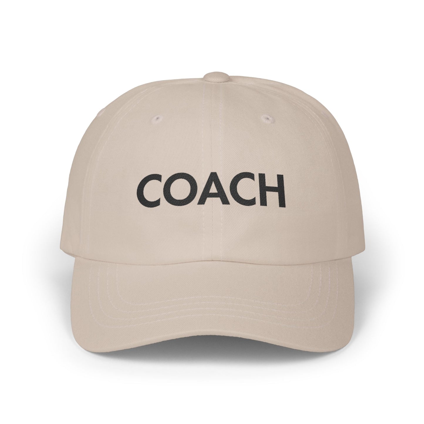 Coach Embroidered Dad Hat – Motivational Humor Cap