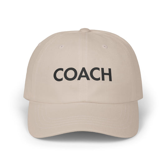 Coach Embroidered Dad Hat – Motivational Humor Cap