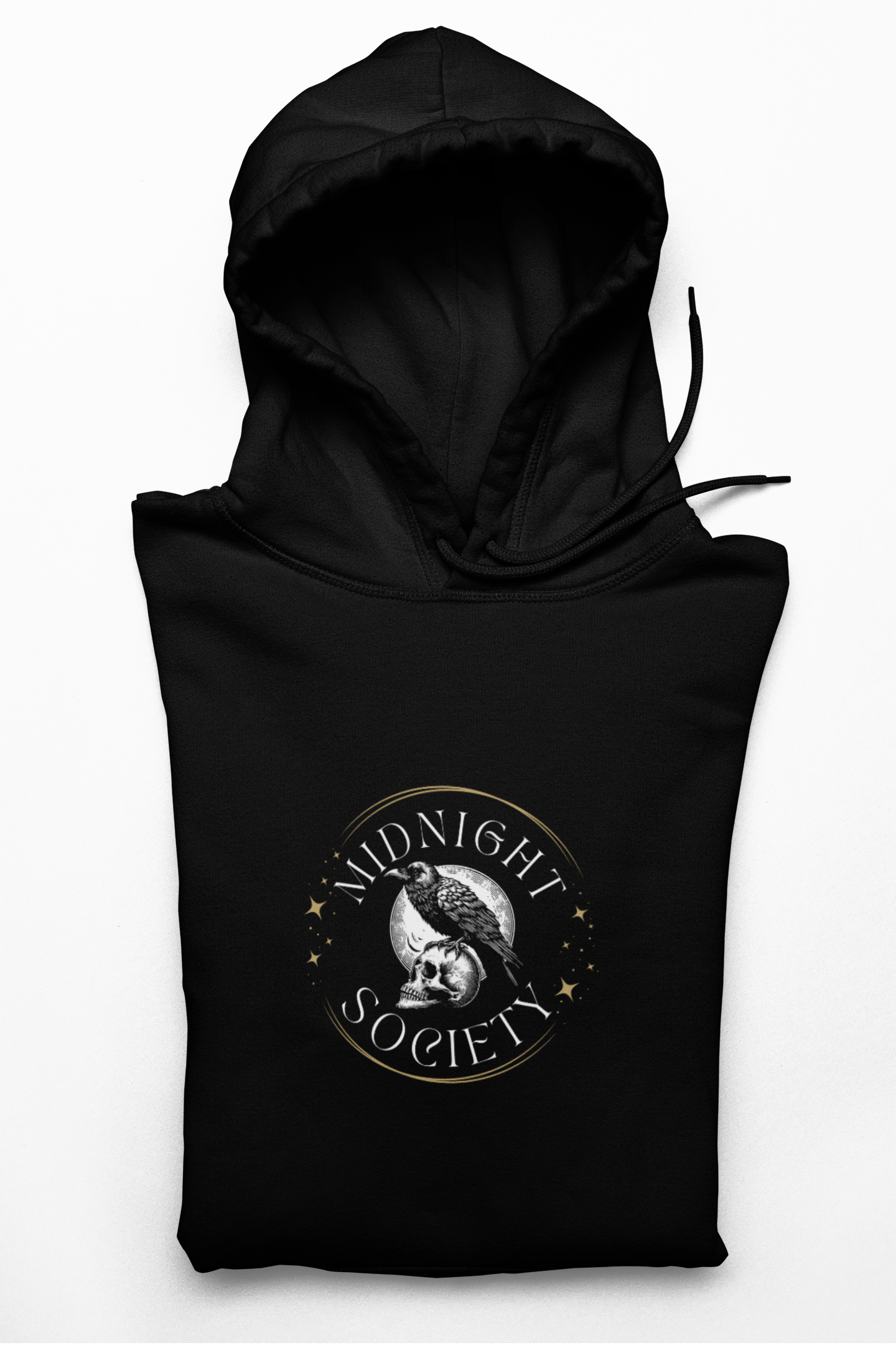 Midnight Society Hoodie | Gothic Spooky Season Cozy UNISEX Pullover, Perfect for Casual Wear, Gifts, Halloween, or Cozy Evenings