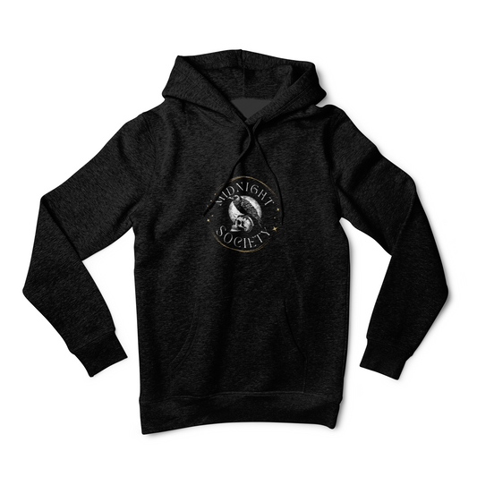 Midnight Society Hoodie | Gothic Spooky Season Cozy UNISEX Pullover, Perfect for Casual Wear, Gifts, Halloween, or Cozy Evenings