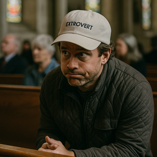 Extrovert Embroidered Dad Hat – Funny Social Humor Cap