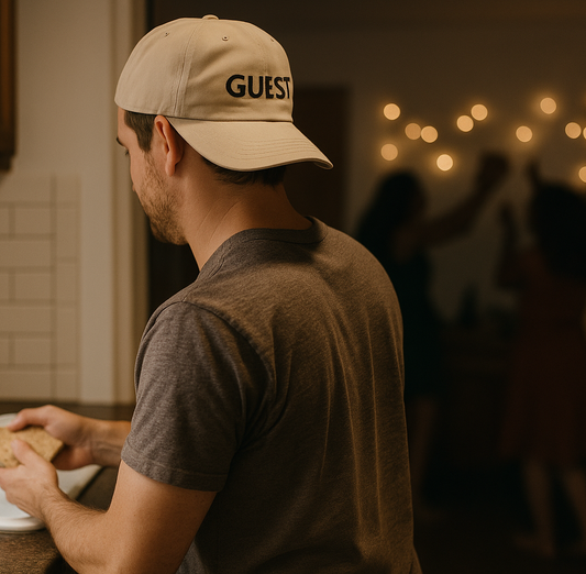 Guest Embroidered Dad Hat – Hospitality Humor Cap