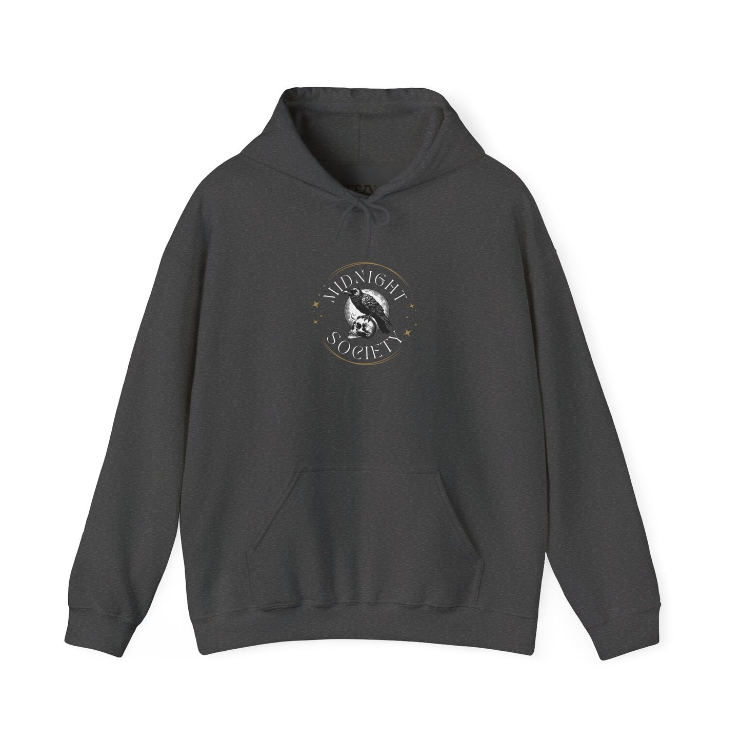 Midnight Society Hoodie | Gothic Spooky Season Cozy UNISEX Pullover, Perfect for Casual Wear, Gifts, Halloween, or Cozy Evenings