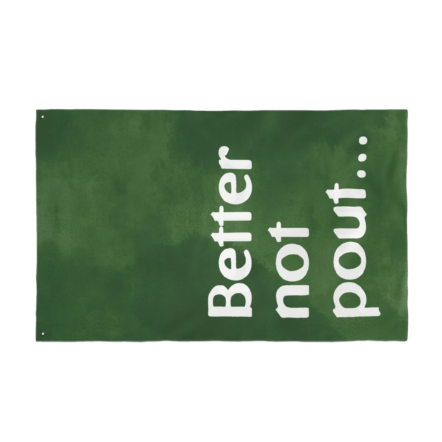 Better Not Pout — Vertical Christmas Porch Flag (36"×60")
