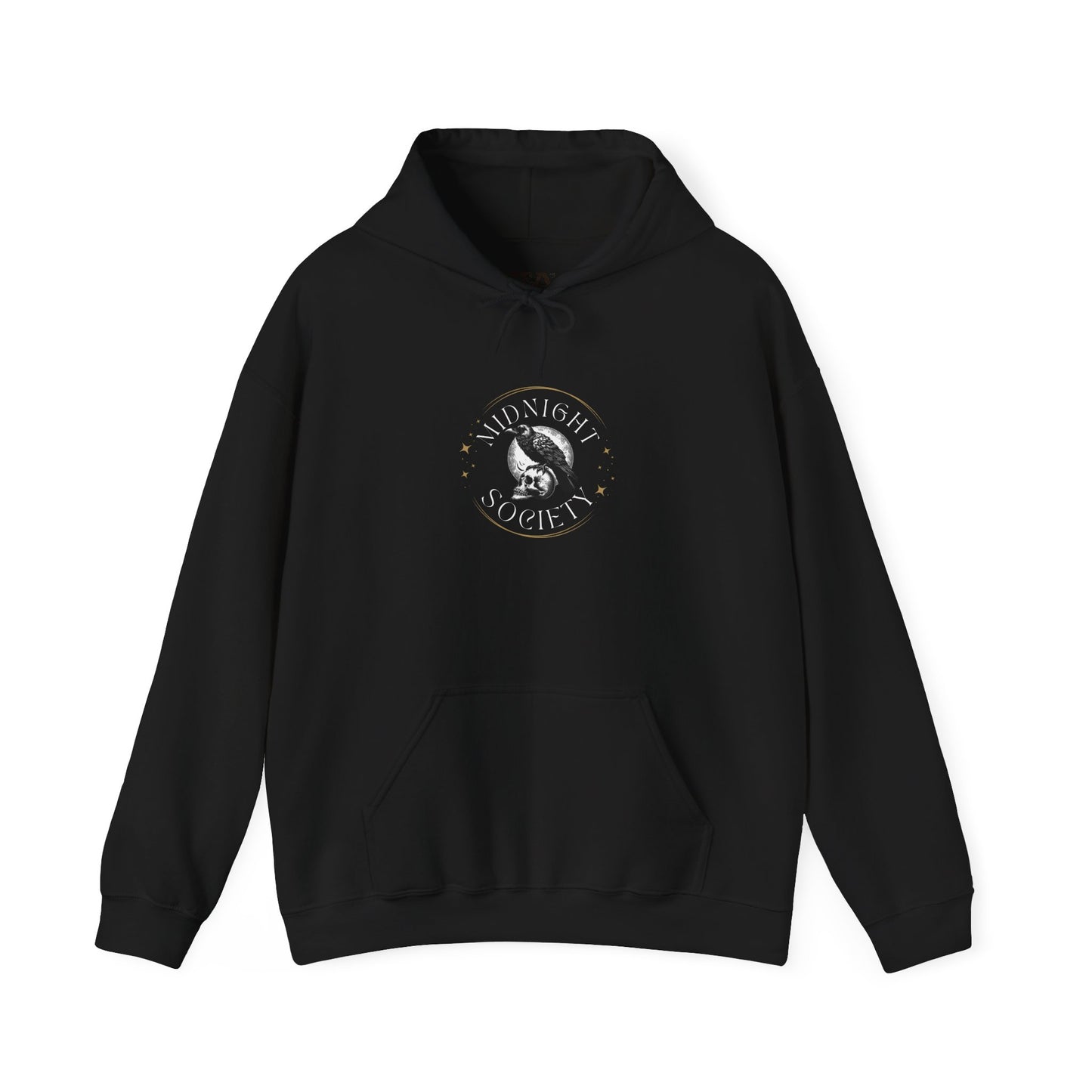 Midnight Society Hoodie | Gothic Spooky Season Cozy UNISEX Pullover, Perfect for Casual Wear, Gifts, Halloween, or Cozy Evenings