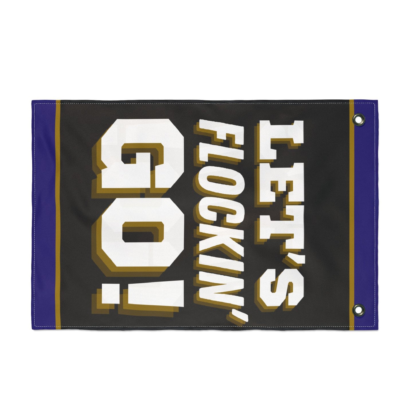 Flag - Raven's Let's Flockin' Go Fan Flag