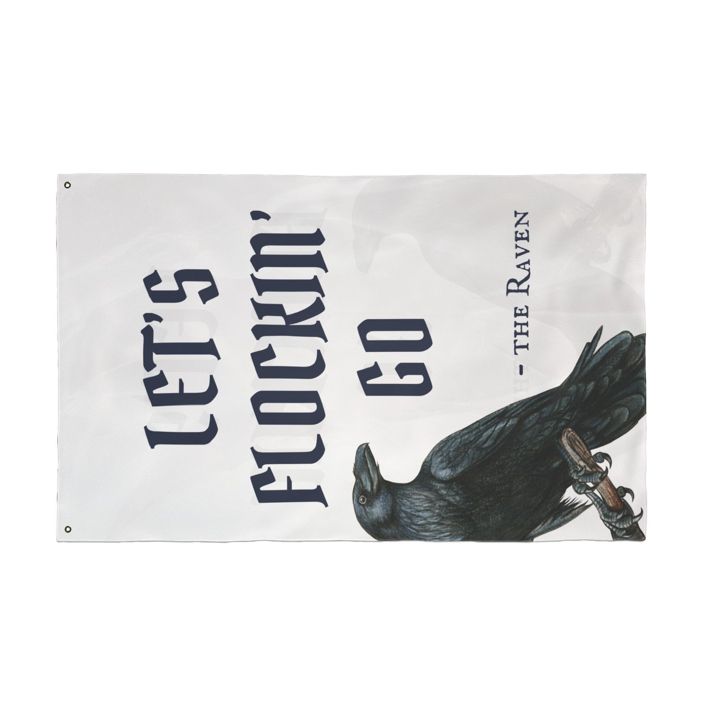 “Let’s Flockin’ Go” Baltimore Fan Flag – Ravens Wall Banner, Unique Gift