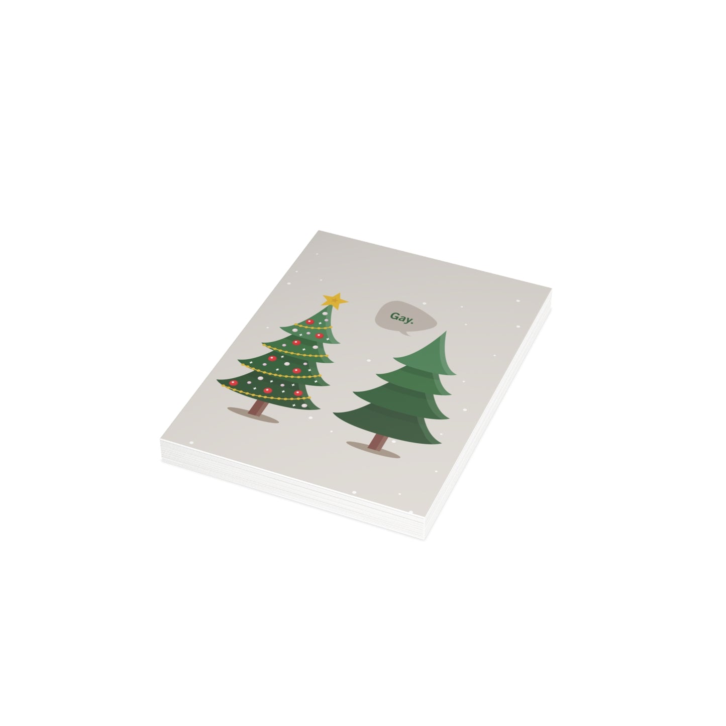 Gay. Holiday Card — Festive & Fabulous Greeting Cards (1, 10, 30, and 50pcs)