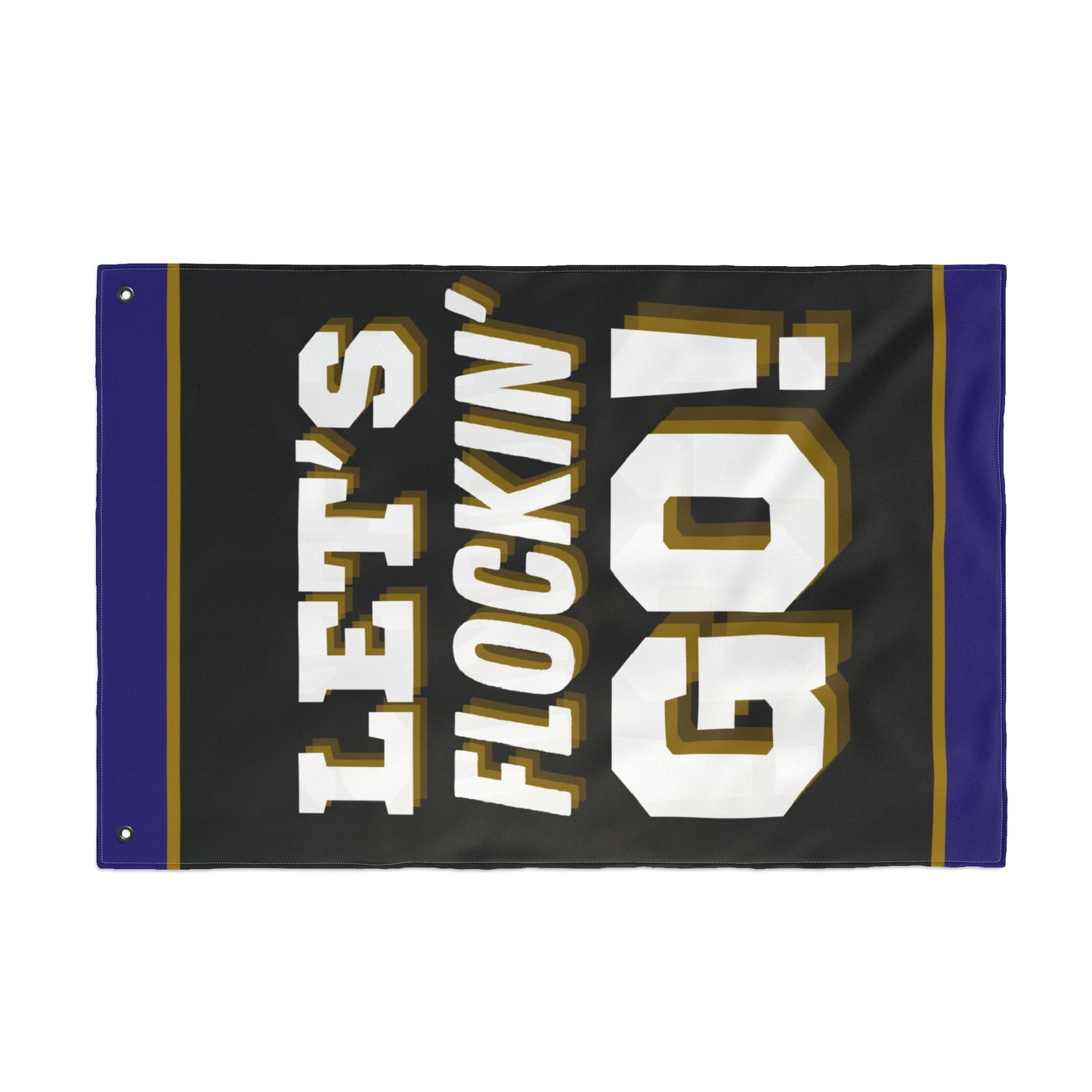 Flag - Raven's Let's Flockin' Go Fan Flag