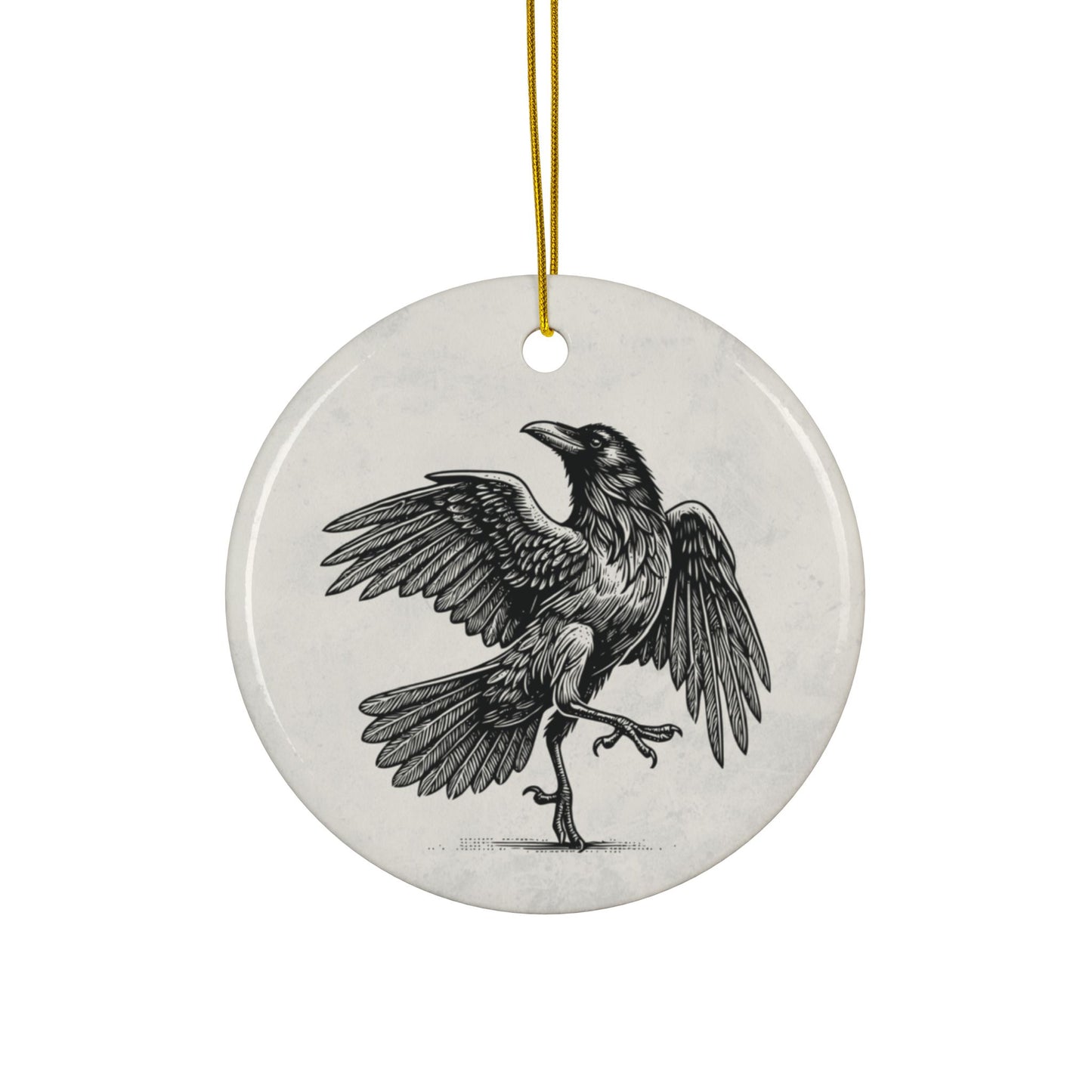 Show-Off Raven Ornament – A Little Drama for Your Tree, Double Sided, Multiple Options
